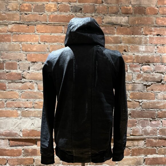 11 by Boris Bidjan Saberi waxed coated panel hooded zip - Picture 4 of 9